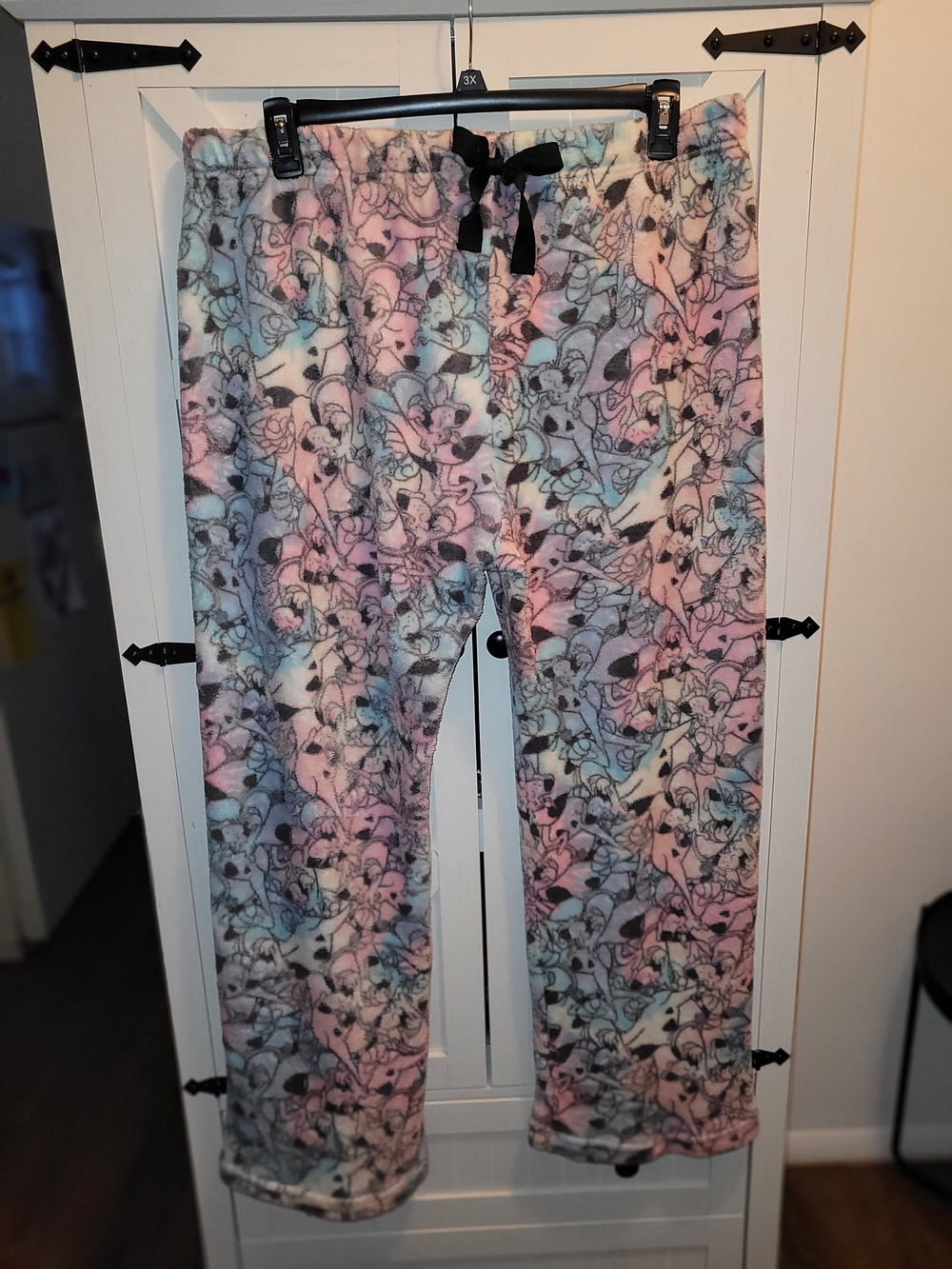 Cozy Pastel Scooby-Doo Plush Pajama Pants - Pink, Blue & Gray